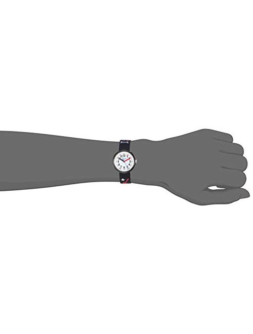 Flik Flak Kids' Vibes Quartz Polyester Strap, Black, 14 Casual Watch (Model: ZFPNP051)