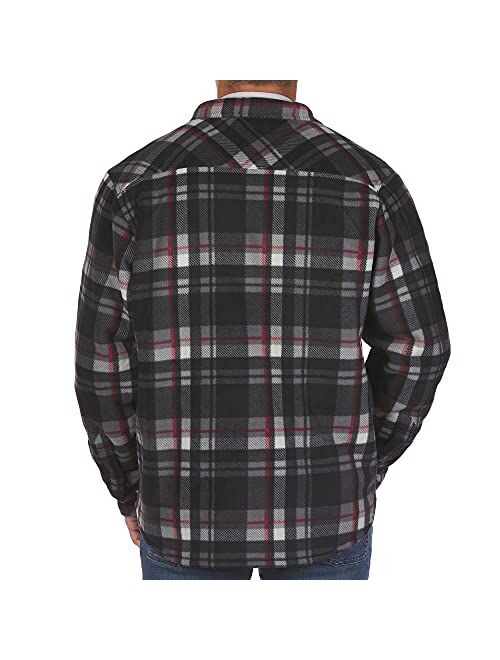 The American Outdoorsman Bonded Polar Fleece-Lined Flannel Shirt Jacket