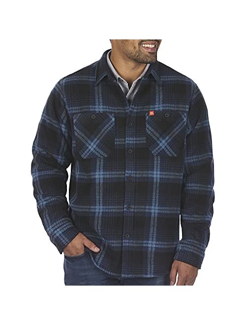 The American Outdoorsman Bonded Polar Fleece-Lined Flannel Shirt Jacket