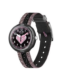 Quartz Textile Strap, Black, 14 Casual Watch (Model: FPNP071)