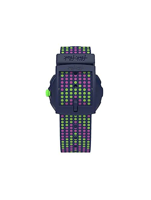 Flik Flak Kids' Futuristic Quartz Polyester Strap, Blue, 16 Casual Watch (Model: ZFPSP037)