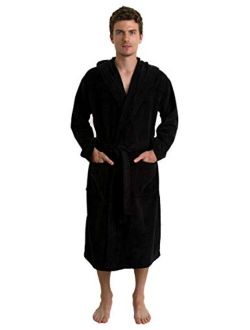TowelSelections Men's Hooded Cotton Robe, Terry Cloth Luxury Spa Bathrobe