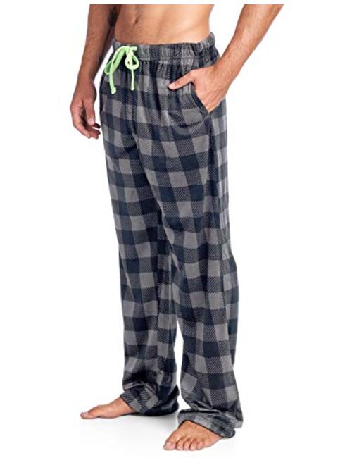 Brooks Men's Jersey Knit Long-Sleeve Top and Mink Fleece Bottom Pajama Set