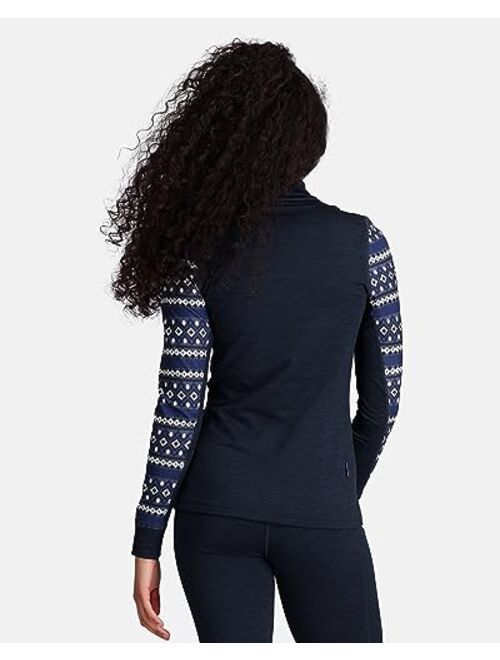 Kari Traa Women's Lune Base Layer Top - Half Zip Thermal Shirt