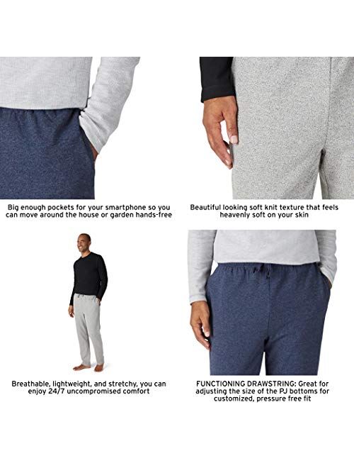 Eddie Bauer Men's Pajama Set, Comfortable Raglan Shirt and Pants Sleepwear Set