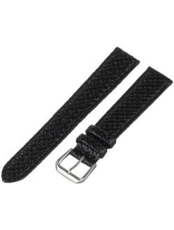 Men's MSM843RA-180 18-mm Black Genuine Leather Watch Strap