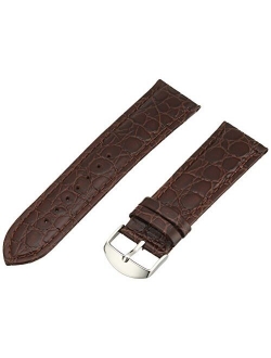 Men's MSM907RA-200 20-mm Black Genuine Leather Watch Strap