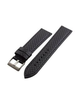 Men's Carbon Fiber Style MS847 Watch Strap