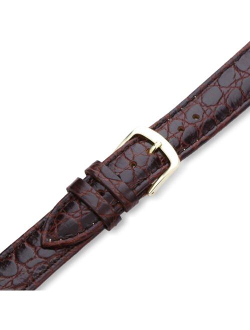 Hadley Roma 18mm 'Men's' Leather Watch Strap, Color:Brown (Model: MSM717LB 180)