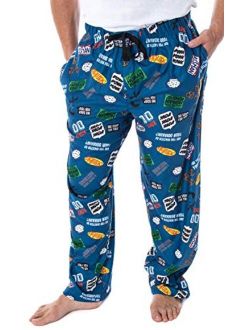 Intimo Seinfeld TV Series Men's Show Themed Designs Allover Pattern Adult Sleep Pajama Pants