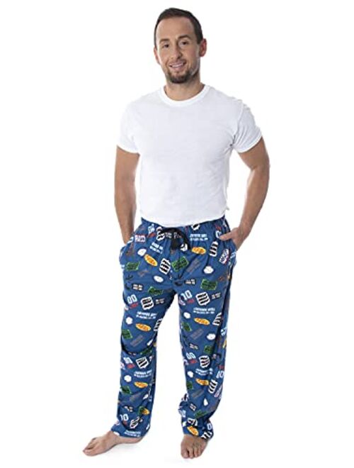 Intimo Seinfeld TV Series Men's Show Themed Designs Allover Pattern Adult Sleep Pajama Pants
