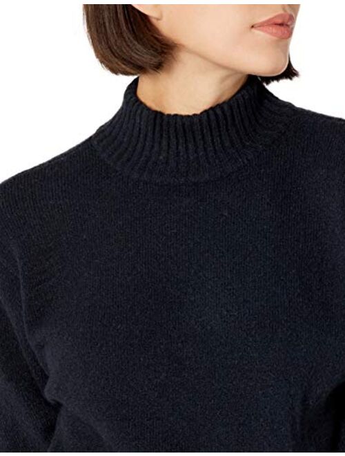 Daily Ritual Women's Relaxed-Fit Cozy Boucle Mockneck Sweater & Pencil Skirt 2-Piece Outfit
