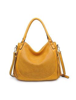 Angelica Women Hobo Day Bag, Perforated