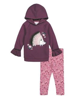 Baby Girls Hedgehog Pullover and Leggings Set, 2 Piece