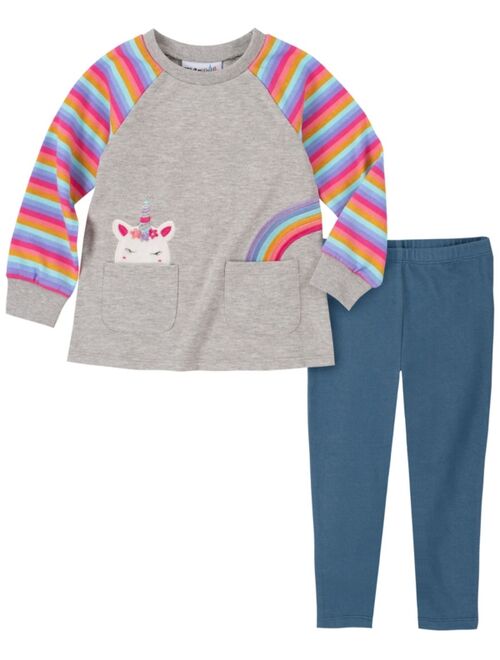 Kids Headquarters Baby Girls Rainbow Tunic and Jeggings, 2-Piece Set