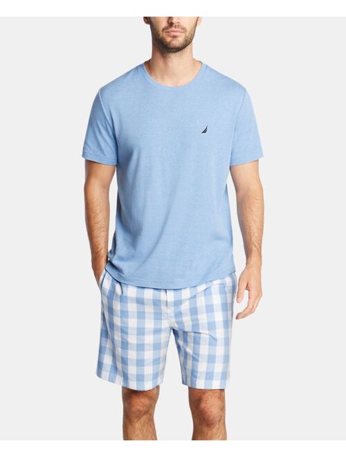 Nautica Men's Cotton Plaid Pajama Shorts