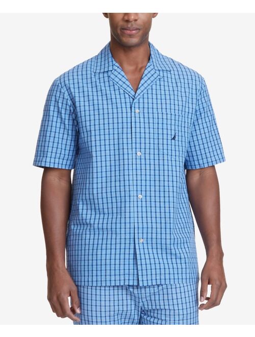 Nautica Men's Plaid Cotton Pajama Shirt