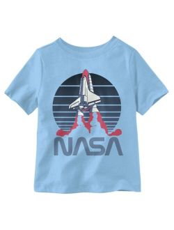 Hybrid Toddler Boys Nasa Spaceship Shuttle Graphic T-shirt