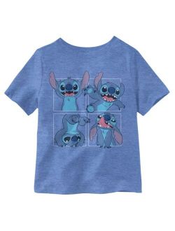Hybrid Toddler Boys Wild Fun Faces of Stitch Graphic T-shirt