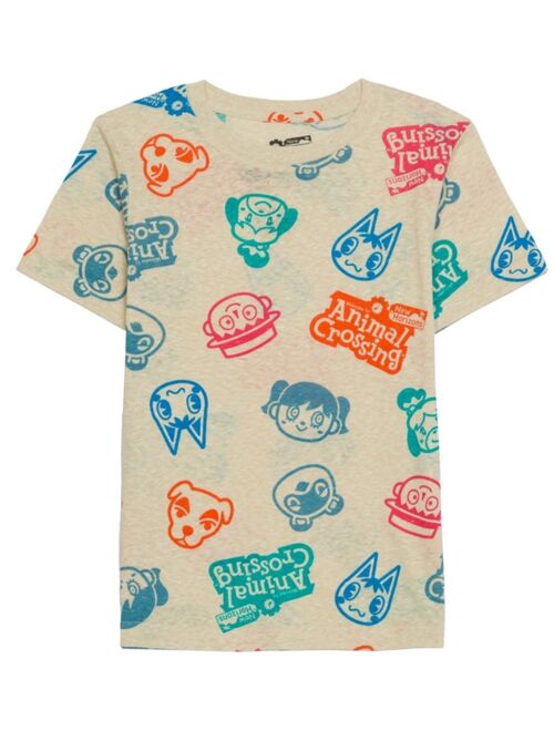 Hybrid Toddler Boys Animal Crossing Faces T-shirt