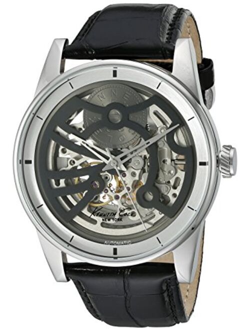 Kenneth Cole Men's 'Automatic' Automatic Stainless Steel and Leather Dress Watch
