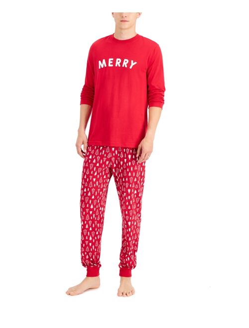 Family Pajamas Matching Men's Merry Family Pajama Set, Created for Macy's