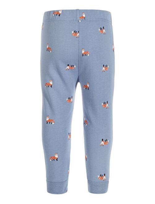 First Impressions Baby Boys Fox-Print Jogger Pants, Created for Macy's