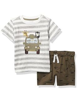 boys 2-piece Short Set, Shorts & Top, Soft & Comfortable