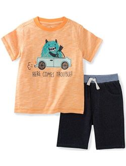 Baby Boys 2 Pieces Shorts Set-Jersey Tee