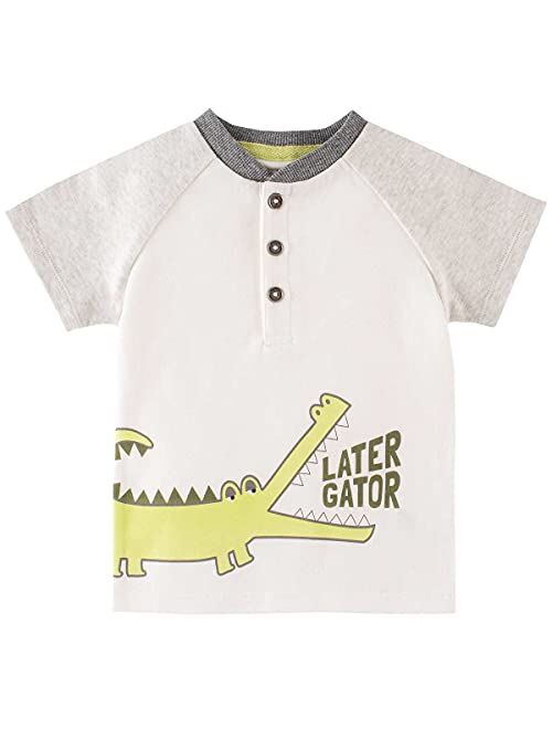 Kids Headquarters Boy's 3-piece Romper Set Alligator