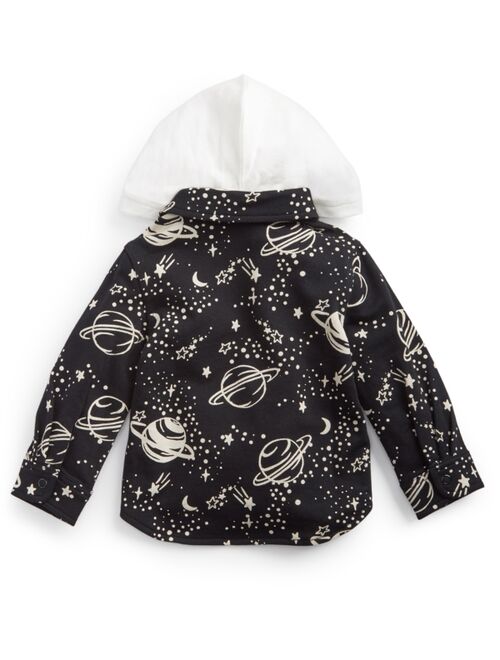 First Impressions Baby Boys Planet-Print Hooded Jacket, Created for Macy's