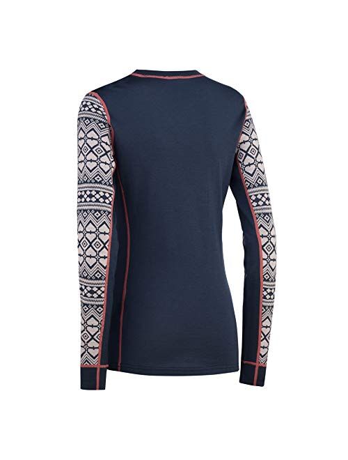 Kari Traa Women's Hjerte Wool Long Sleeve – 60% Merino Wool Baselayer Top