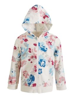 Baby Girls Lily Leopard-Print Zip-Up Hoodie, Created for Macy's