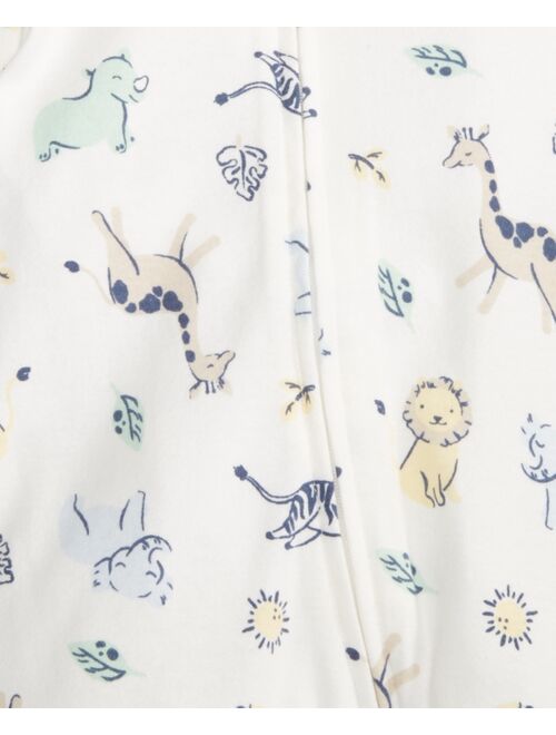 First Impressions Baby Boys Cotton Hooded Safari Footie, Created for Macy's