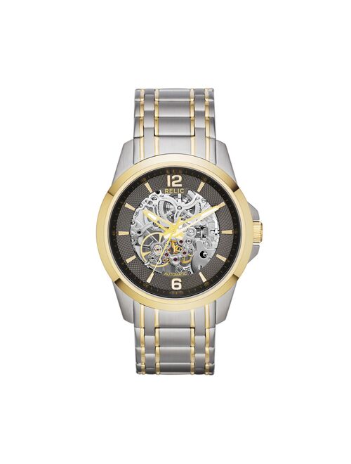 Fossil Men's Two Tone Stainless Steel Automatic Skeleton Watch