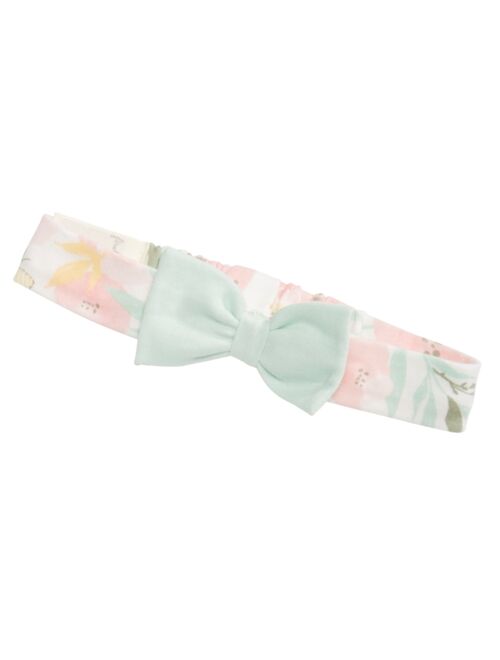 First Impressions Baby Girls Avery 2-Pc. Floral-Print Footed Coveralls & Headband Set, Created for Macy's