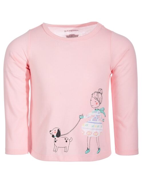 First Impressions Toddler Girls Puppy Stroll Long-Sleeve T-Shirt, Created for Macy's