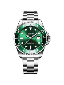 Hanboro Automatic Mechancial Watches for Men Pro Diver Ceramic Bezel Stainless Steel Wrist Watch 1303