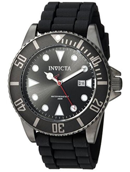 Invicta Men's Pro Diver Stainless Steel Quartz Watch with Silicone Strap, 22 (Model: 90305, 90306)
