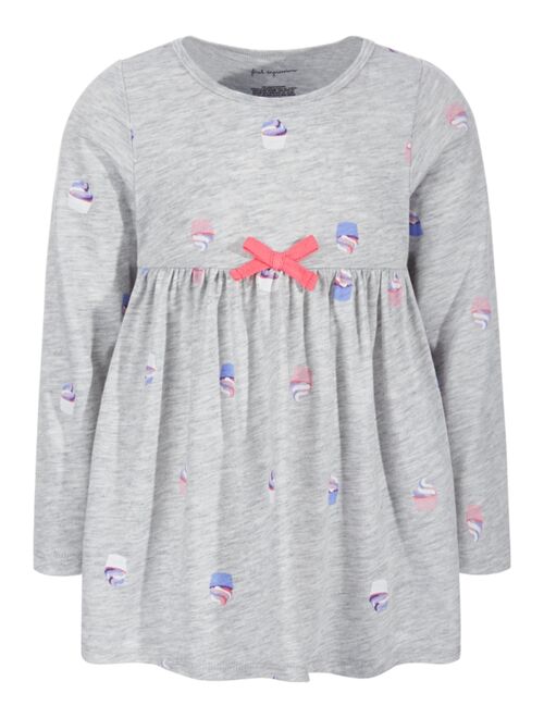 First Impressions Baby Girls Cupcake Dot Long-Sleeve Tunic, Created for Macy's