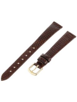 Women's 13mm Leather Watch Strap, Color:Brown (Model: LSL700RB-130)