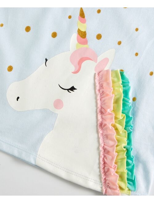 First Impressions Toddler Girls Unicorn T-Shirt, Created for Macy's
