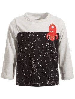 Toddler Boys Long-Sleeve Rocket T-Shirt, Created for Macy's