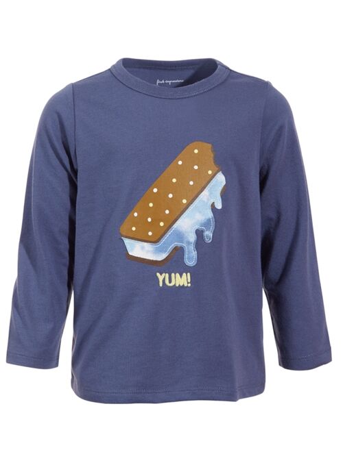 First Impressions Baby Boys Yum Long-Sleeve T-Shirt, Created for Macy's