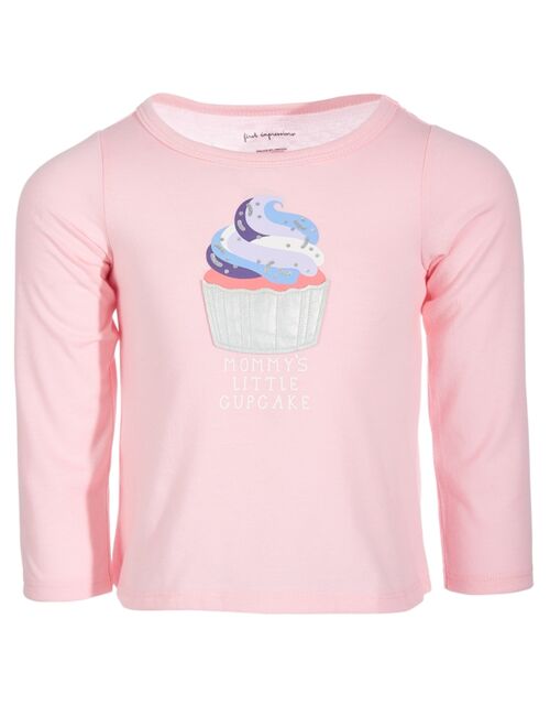 First Impressions Baby Girls Cupcake Queen Long-Sleeve T-Shirt, Created for Macy's