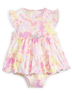 Baby Girls Tie-Dye Cotton Sunsuit, Created for Macy's