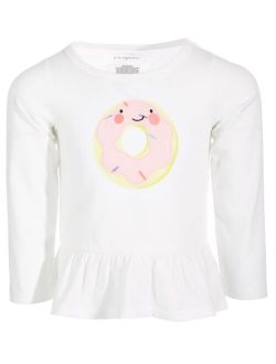 Baby Girls Sweet Donut Peplum Bottom Long-Sleeve T-Shirt, Created for Macy's