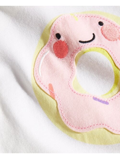 First Impressions Baby Girls Sweet Donut Peplum Bottom Long-Sleeve T-Shirt, Created for Macy's