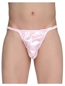 Men's Underwear Satin Tanga Bikini Briefs Panties