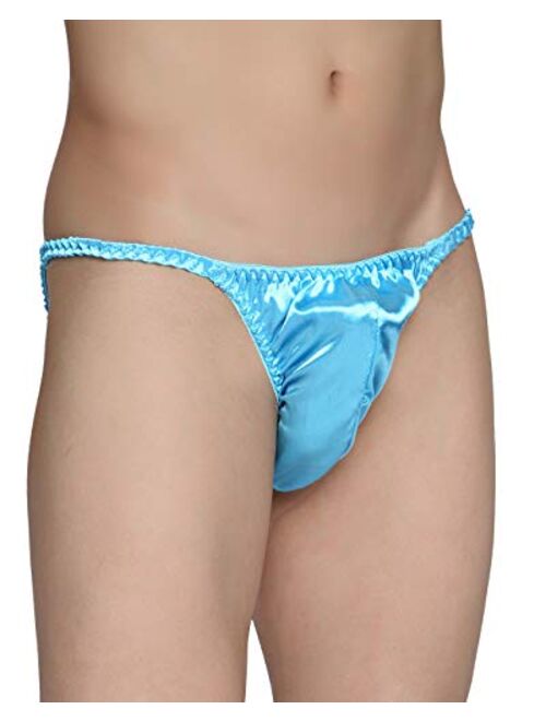 Satini Men's Underwear Satin Tanga Bikini Briefs Panties